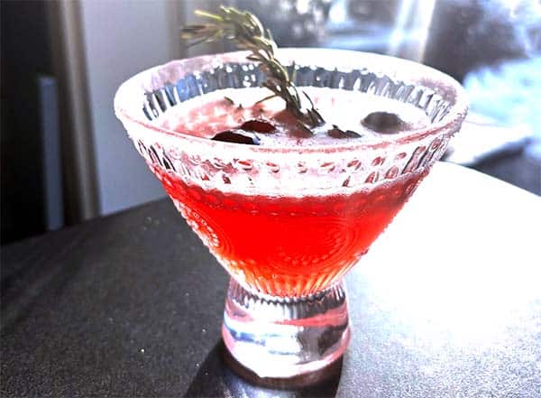 Mistletoe martini